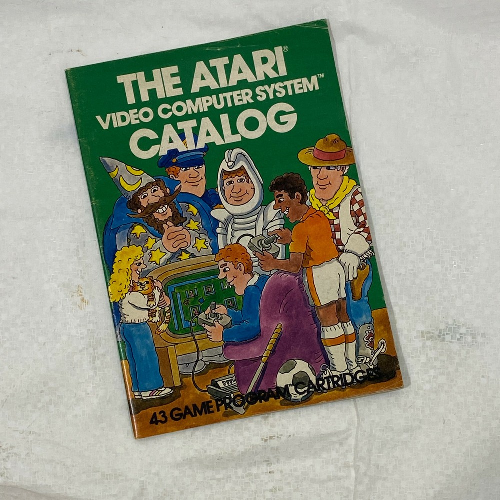 1981 The ATARI Computer System Catalog  43 Program Cartridges with Green Cover