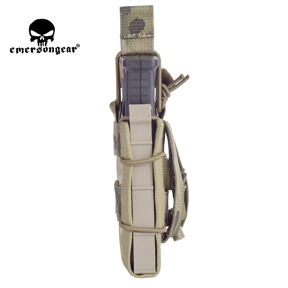 Emerson Tactical Single Stack Modular Molle 5.56 Mag Magazine Pouch Open Top Bag