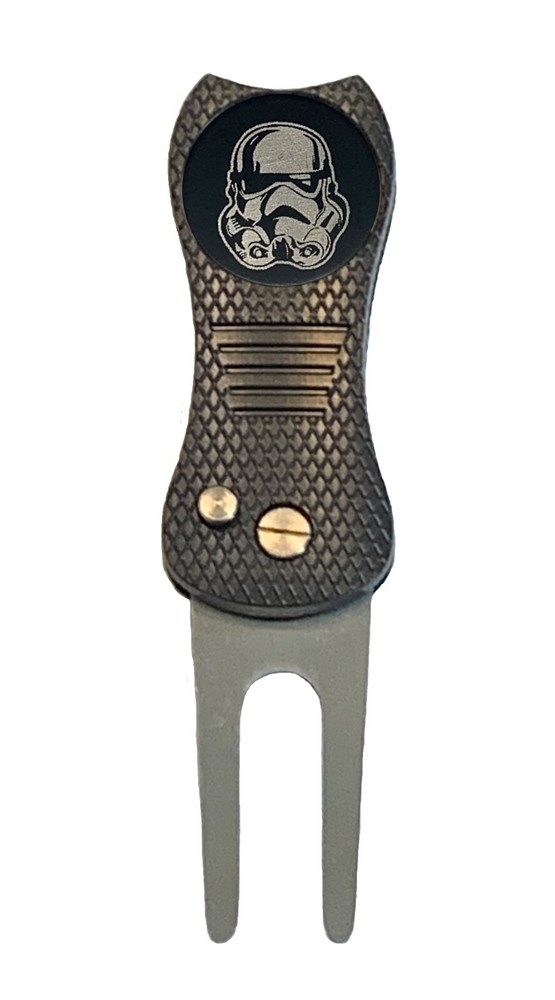 Star Wars Stormtrooper Golf Ball Marker + Switchblade Divot Tool Laser