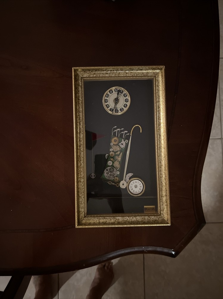 Horological Collage Golf Theme Clock By L kersh London