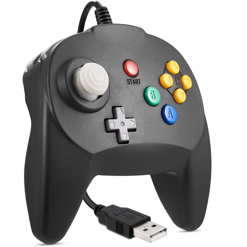 For Switch PC MAC N64 USB Controller Gamepad Joypad for Steam & Super Retrocade