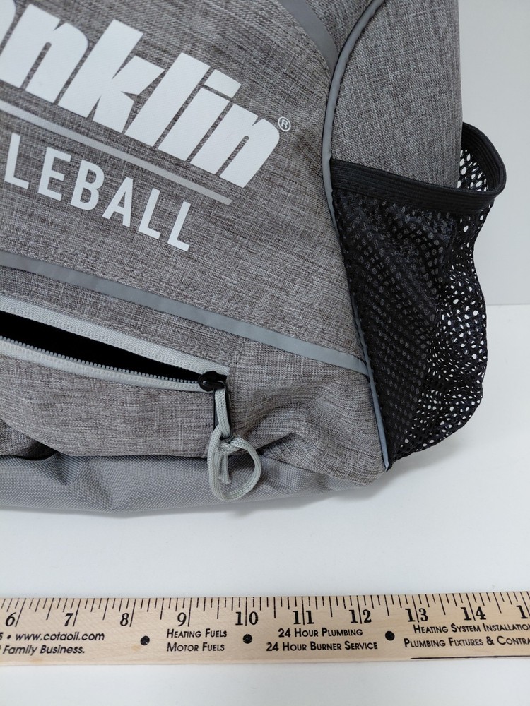 FRANKLIN Pickleball Performance Sling Bag Gray Black Backpack Holds Paddle CLEAN