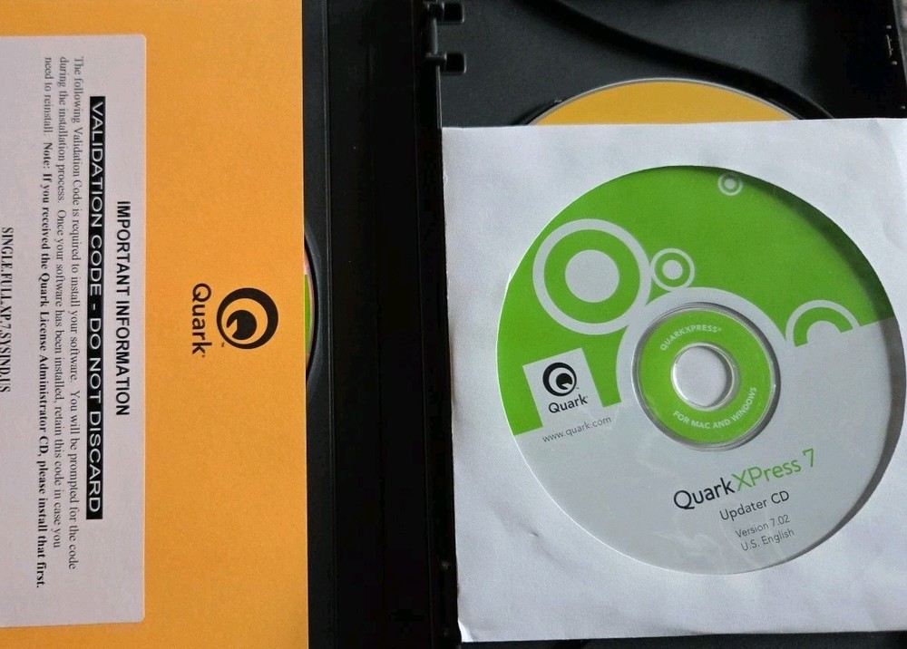 Quark XPress 7 Installation Software Mac Windows W/ Serial Version 7.01