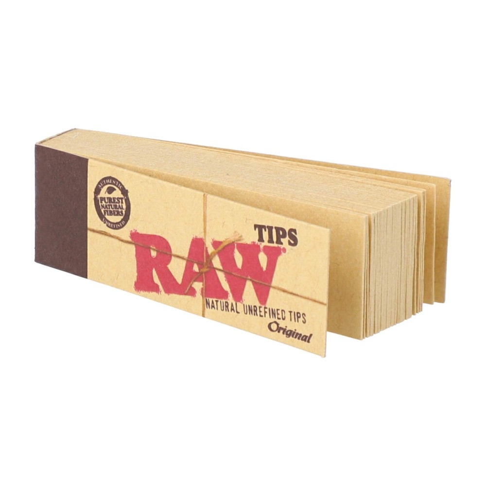 RAW Tips Original Roll-Up Tips Full Box – 50 Packs (50 Tips per Pack, 2,500 Tips