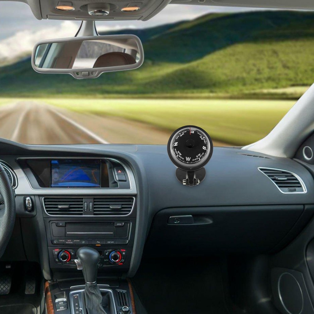 Dashboard Compass For Car | Self Adhesive Dashboard Compass Auto Ball RV SUV