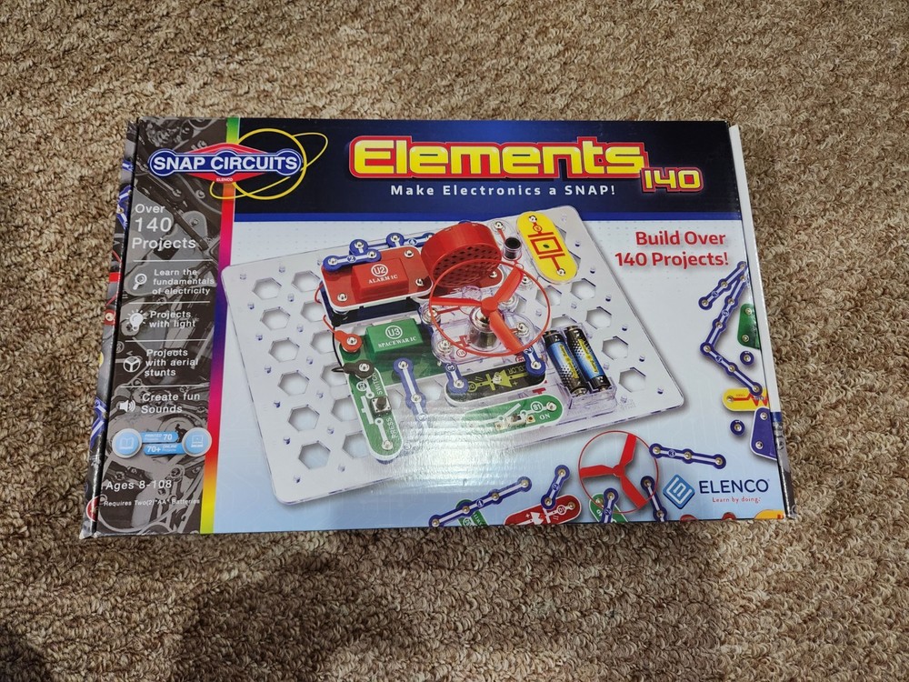 Snap Circuits Elements 140 Electronics Circut Kit - barley used
