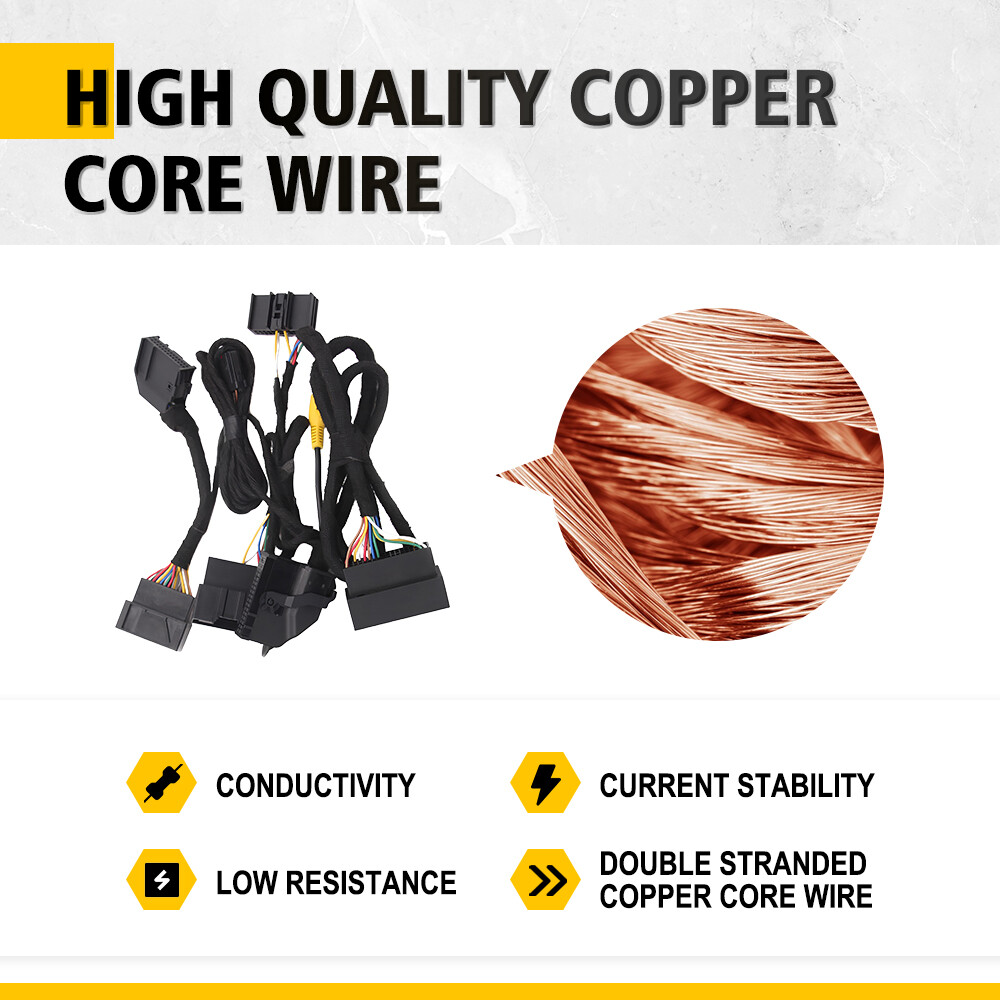 Plug&Play 4" TO PNP 8" Conversion Power Harness For Ford SYNC1 to SYNC 3 Upgrade