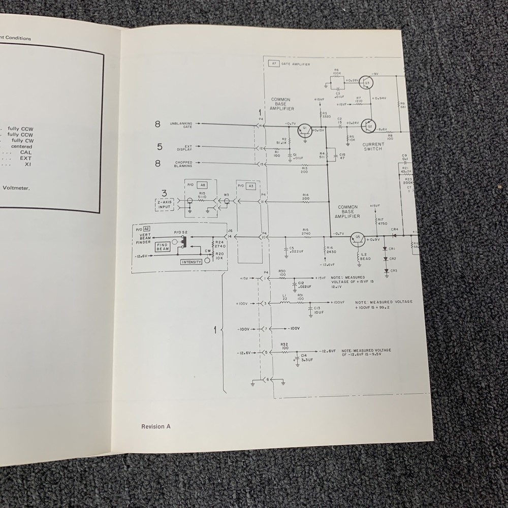 HP 182C Oscilloscope ~ Operating and Servicing Manual
