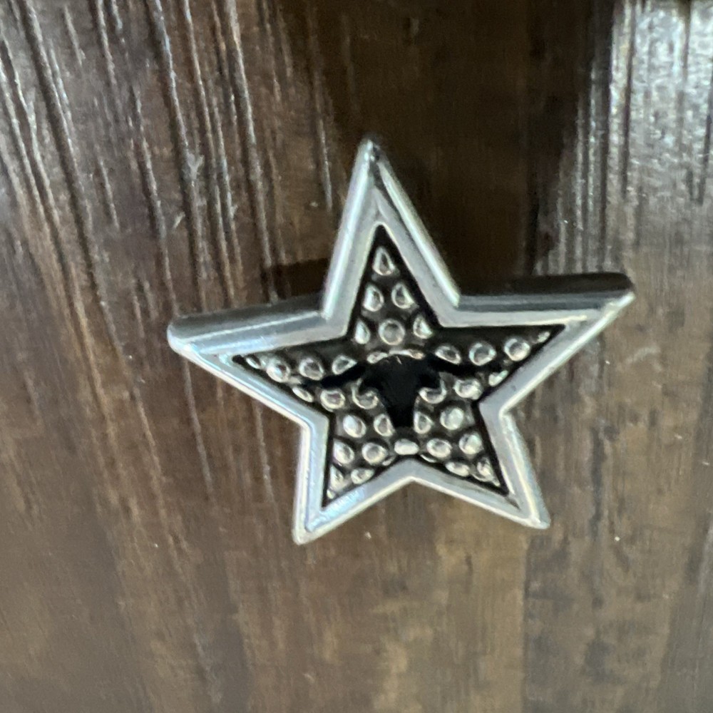 Tandy Leather 1”  Star/horn concho NOS
