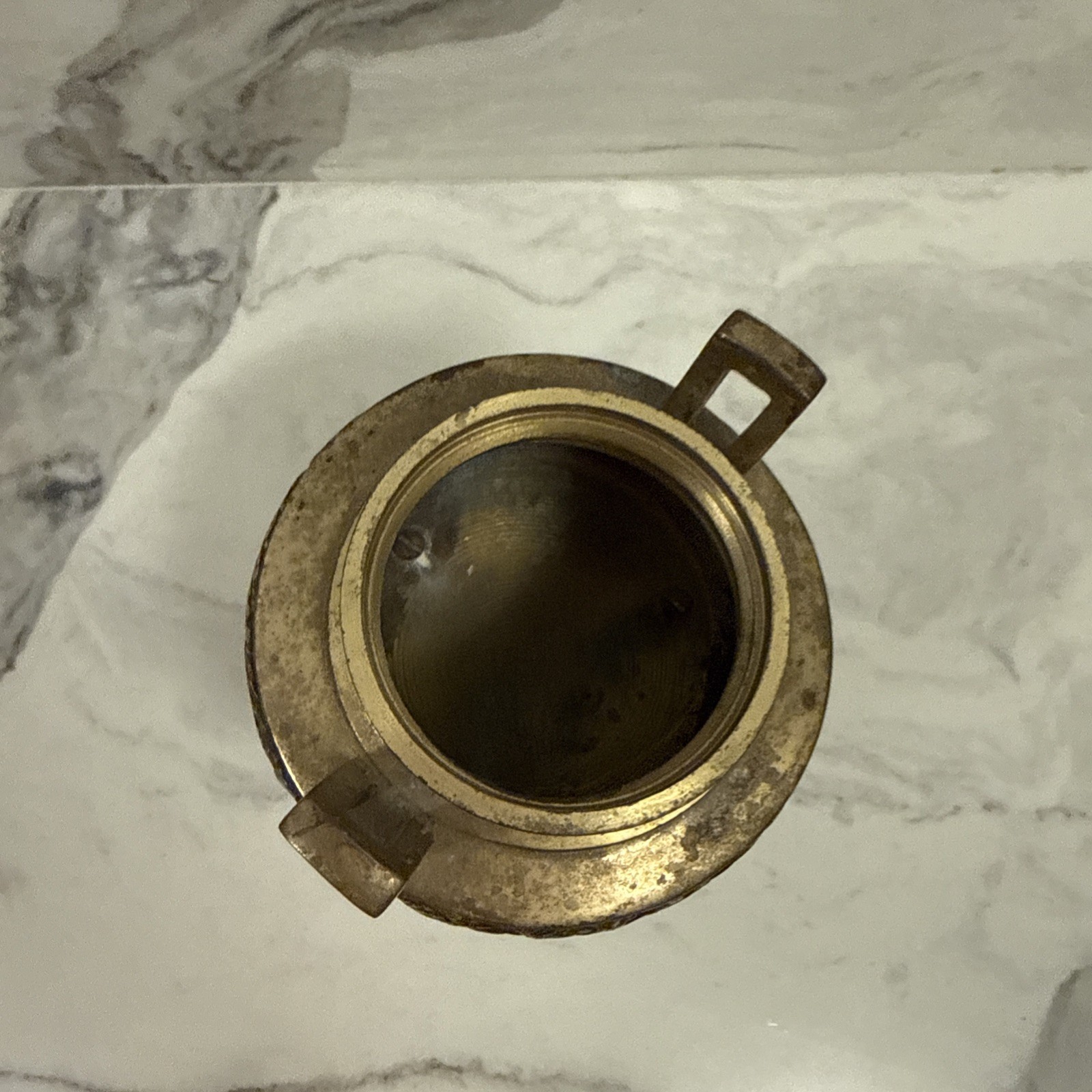 Old Chinese Metal Censer Foo Dog Dragon Motif Estate Find