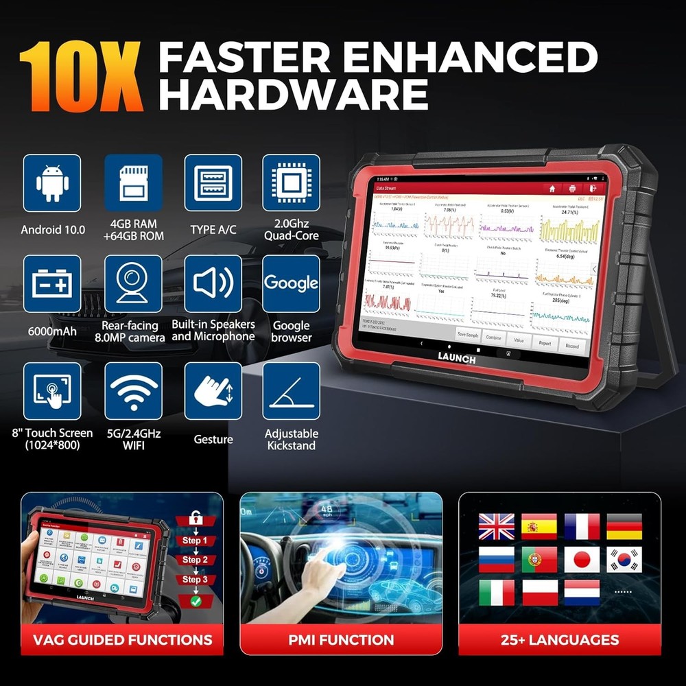 2026 LAUNCH X431 Pro Elite Auto Full Systems Diagnostic Scanner Tool Key Coding