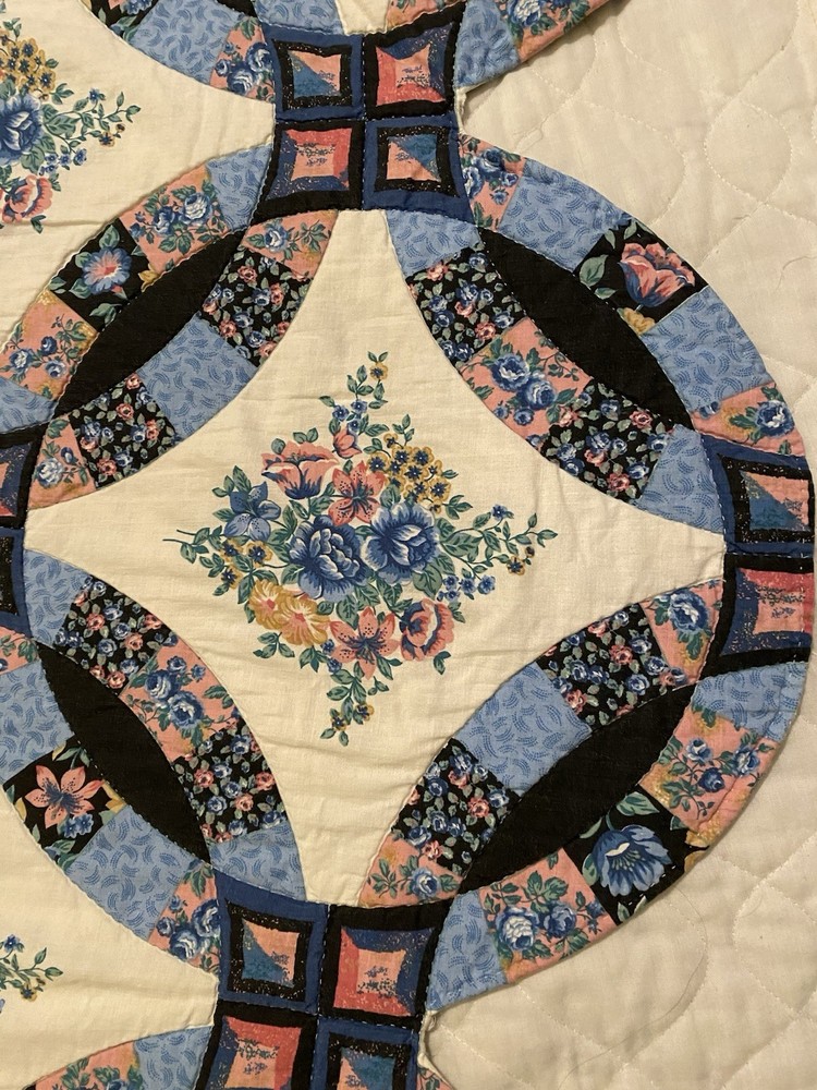 Homemade Quilt With Rounded Border