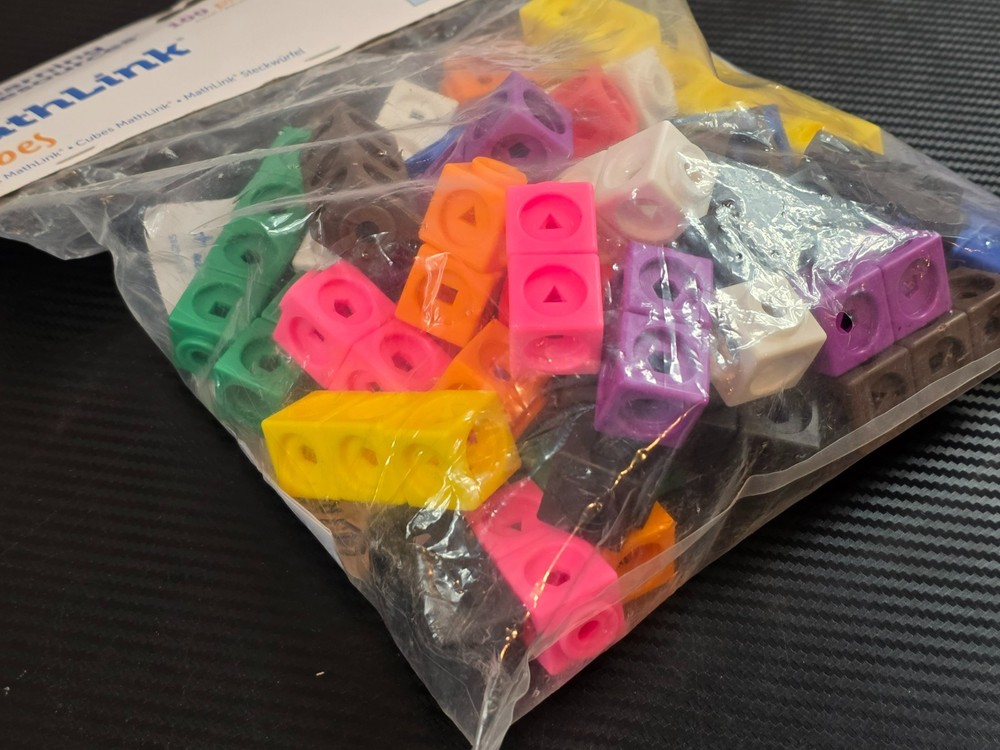 Learning Resources MathLink Cubes Set - 100 Piece STEM Early Learning, Counting