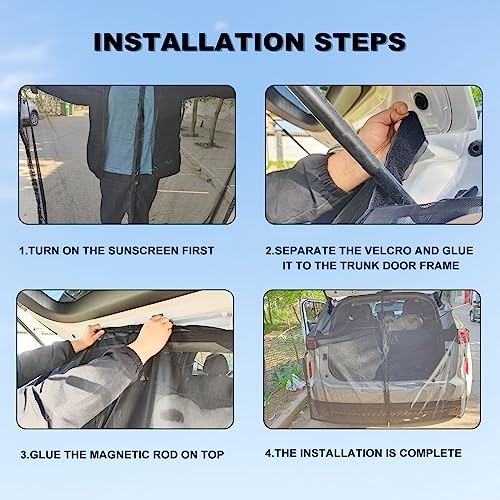 Tailgate Mesh Screen, Breathable Mesh Net for SUV MPV Ventilation Privacy