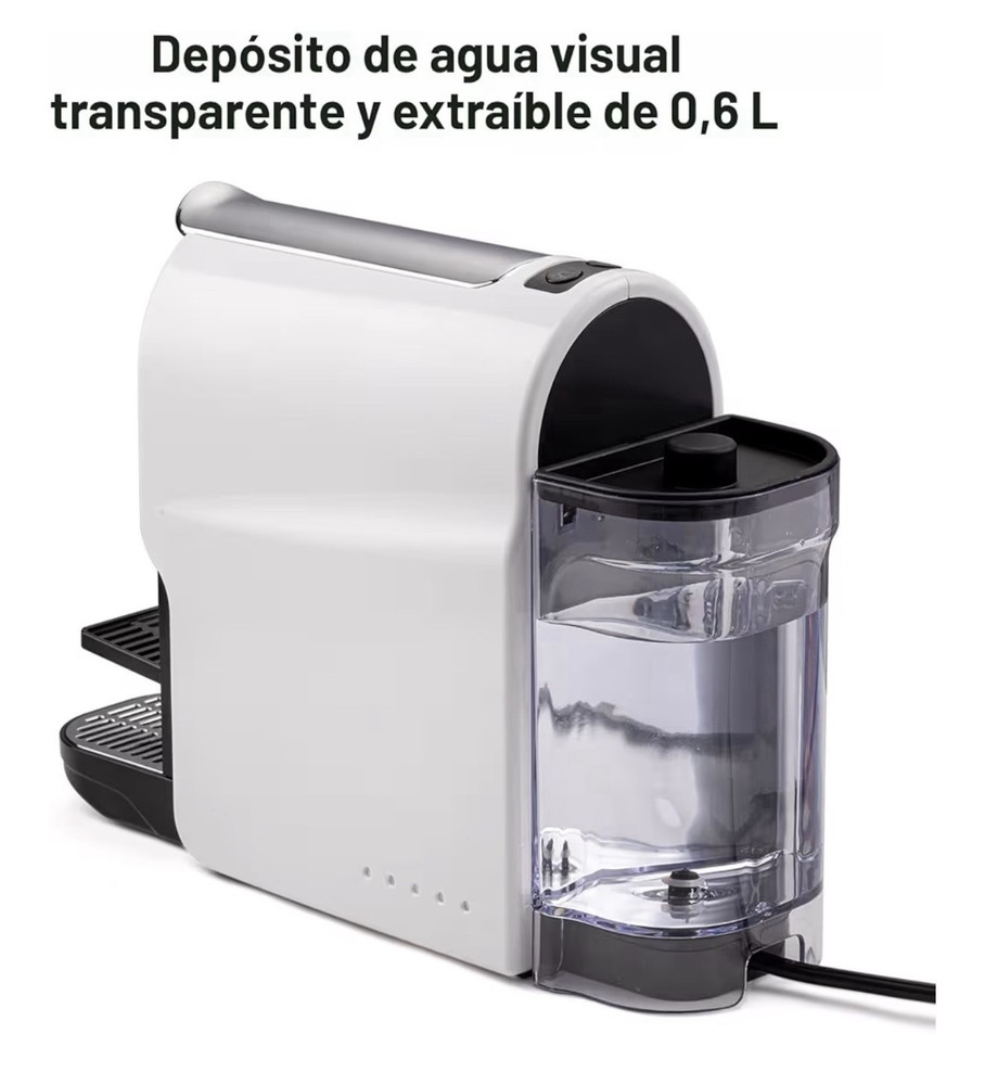 Compact Capsule Coffee Machine, 20 Bar, Nespresso Compatible, Programmable