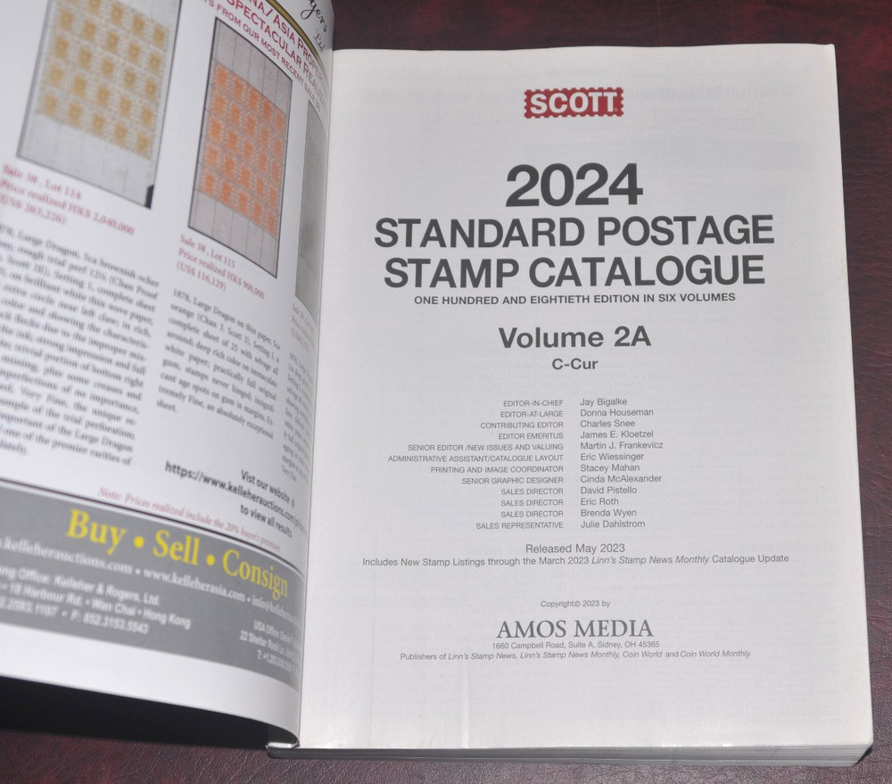 Scott Standard Postage Stamp Catalogue 2024 Volume 2A: Countries C-Cur, ex-lib