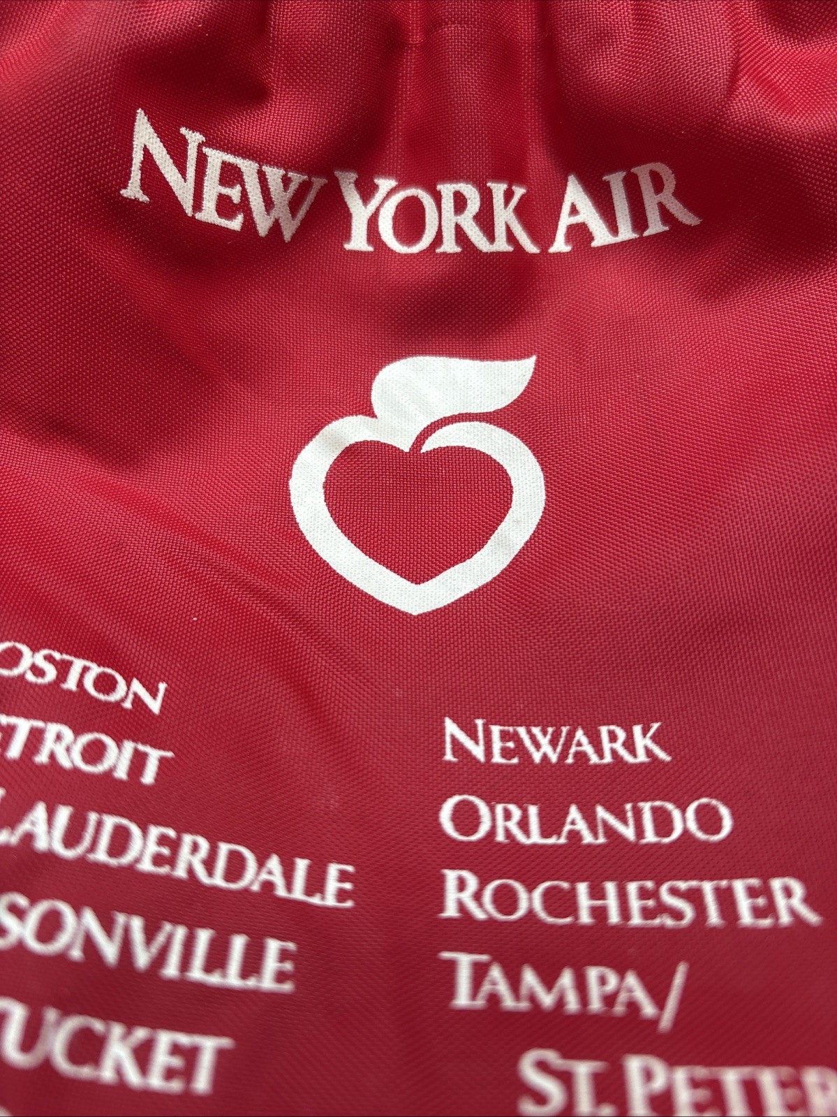 1980's The Flying Nosh New York Air Snack Bag/Pouch