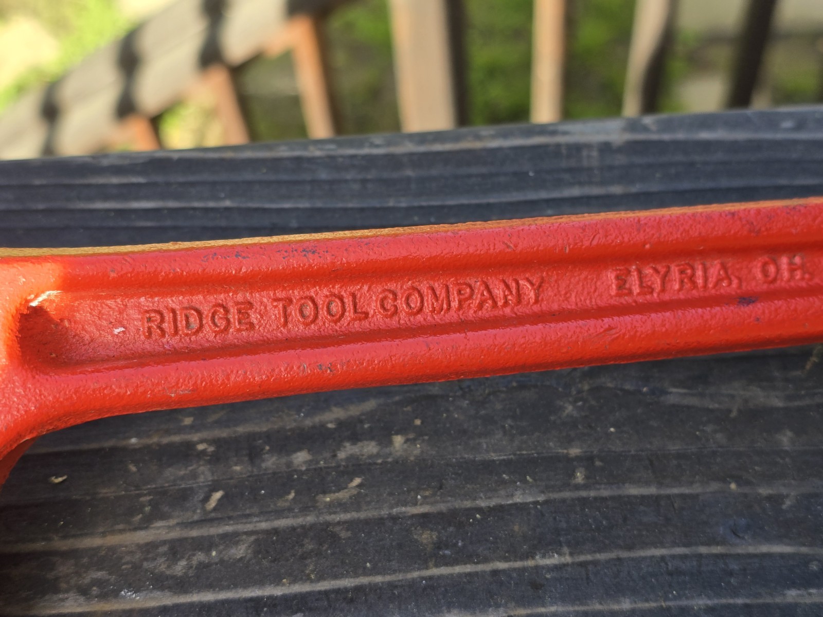 Ridgid 14" Rapidgrip Pipe Wrench USA Elyria, Ohio Heavy Duty