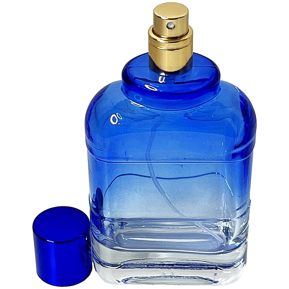 100ml 3.4oz clear gradient colored glass spray empty perfume bottles decant