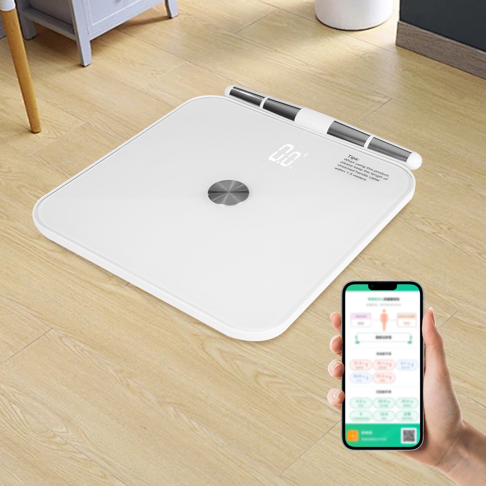 8 Electrode Bathroom Scale Body Fat Scale Weight BMI Scale Memory Function