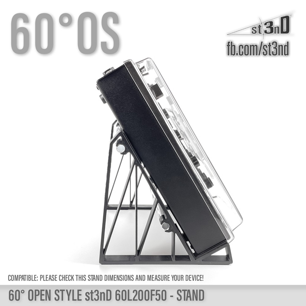 UNIVERSAL STAND for SYNTHS / CONTROLLERS / FX - 60° - Open Style - 60L200F50