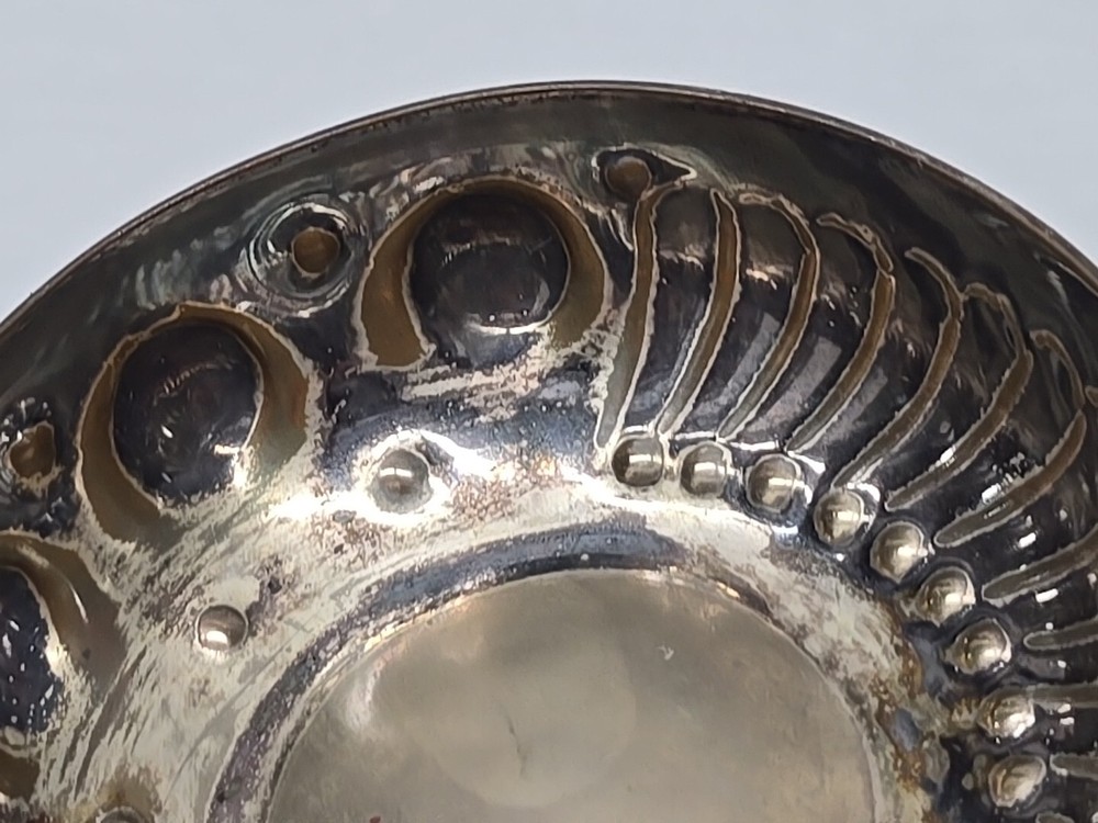 Sommelier wine taster by William Adams Sheffield England Silverplate Vintage