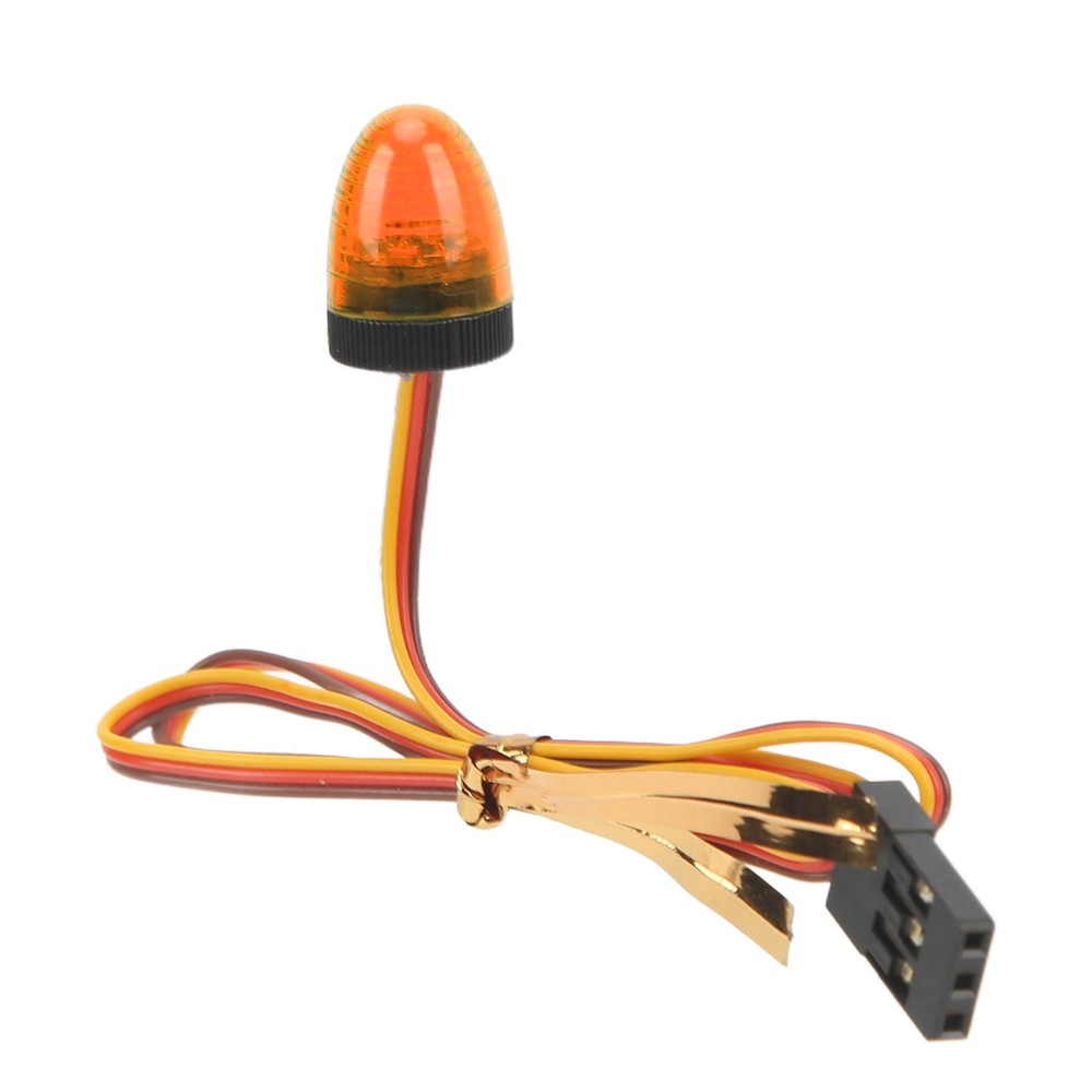 Yellow RC Car Alarming Light 5 Light Modes High Simulation Round Compact