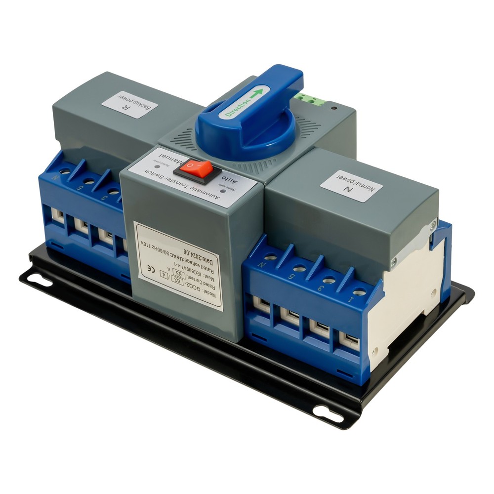 4P Dual Power Automatic Transfer Switch ATS CB level M6 Mini Change-over Switch