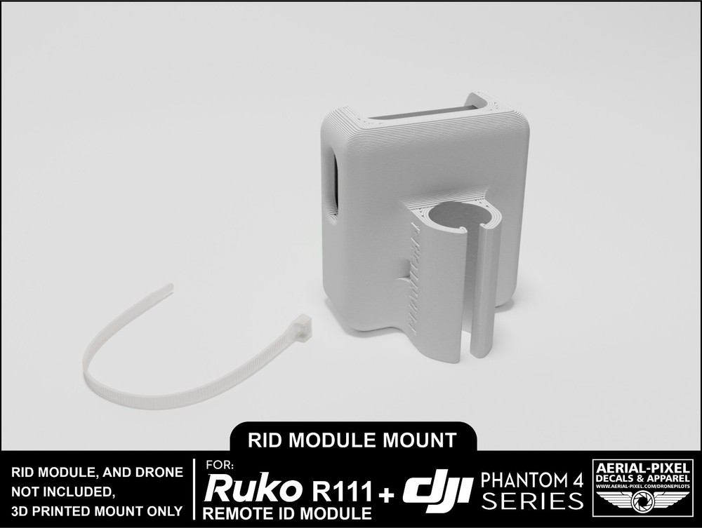 DJI Phantom 4, 3 & 2 Series Ruko R111 Remote ID Module Mount-Module Not Included