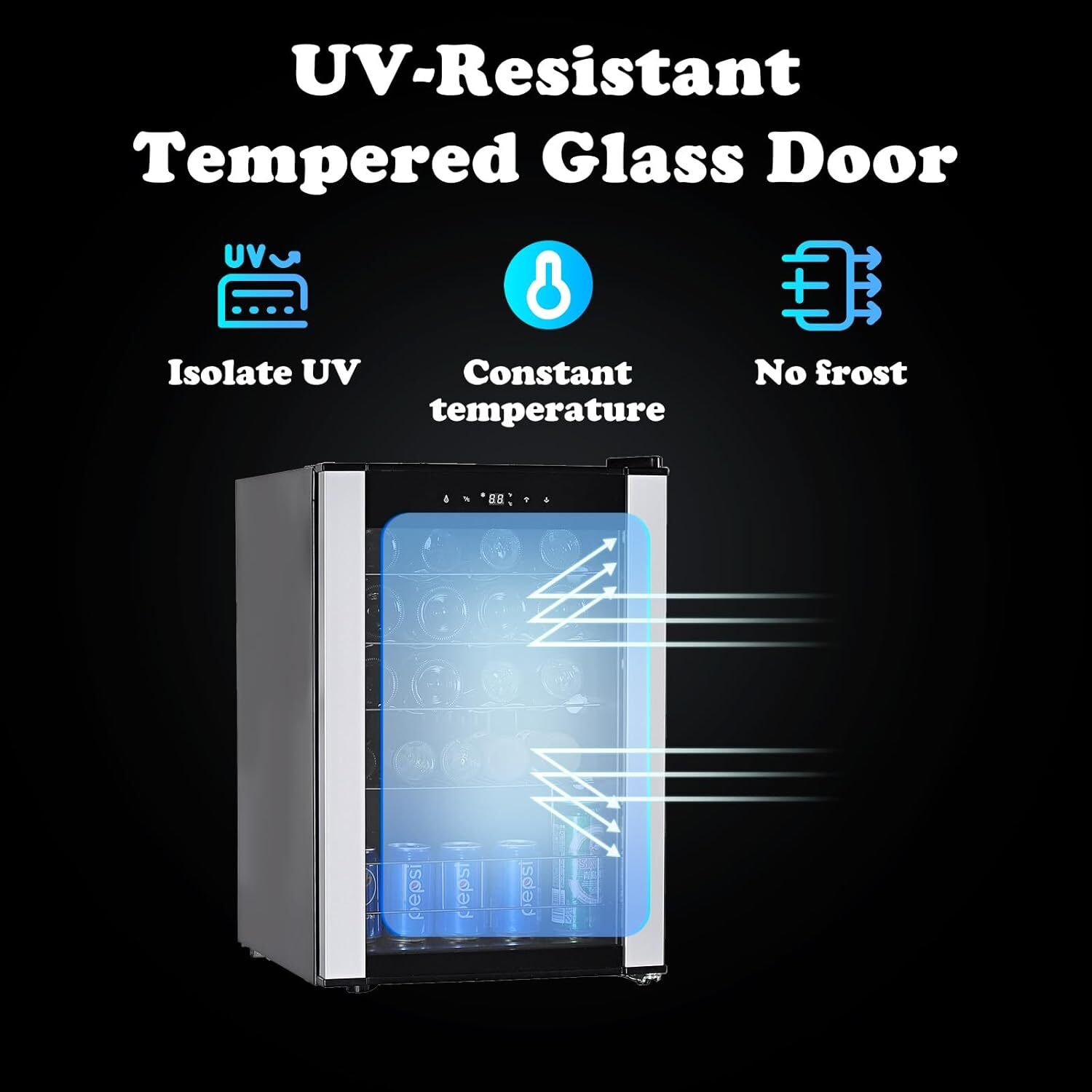 Beer /Wine Cooler Fridge Digital Temperature 19 Bottle-Certified Refurbished