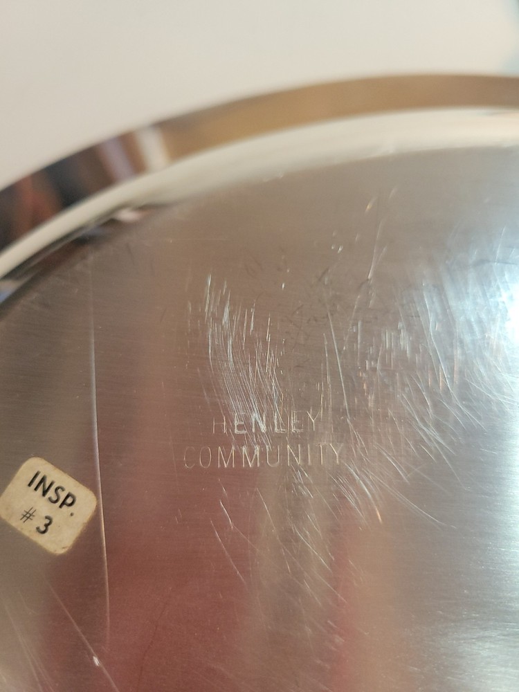 Silver Plate Henley Community Oval Divided Covered Dish