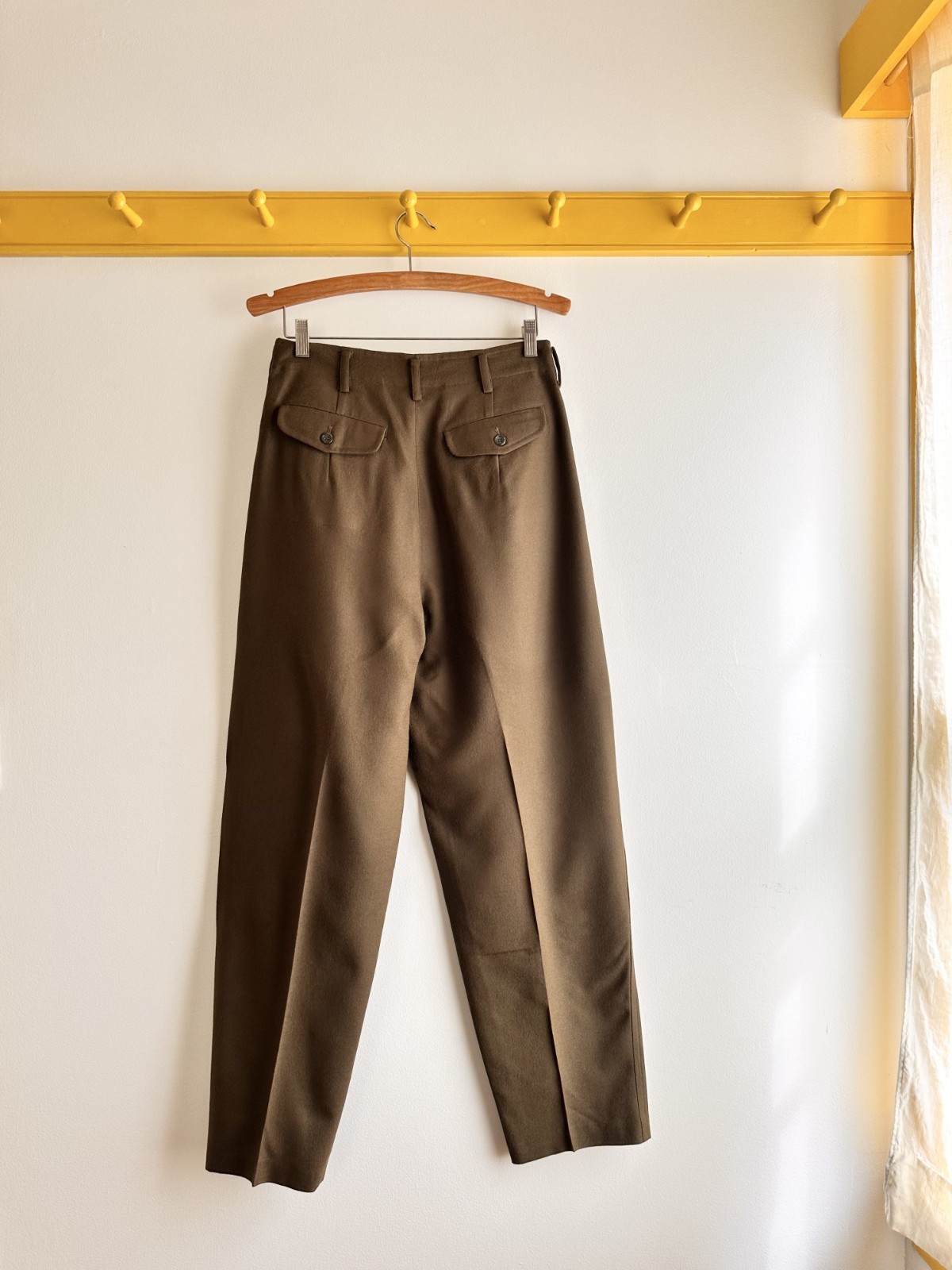 Vintage 90s HAI SPORTING GEAR x Issey Miyake wool trousers high waist mens 30