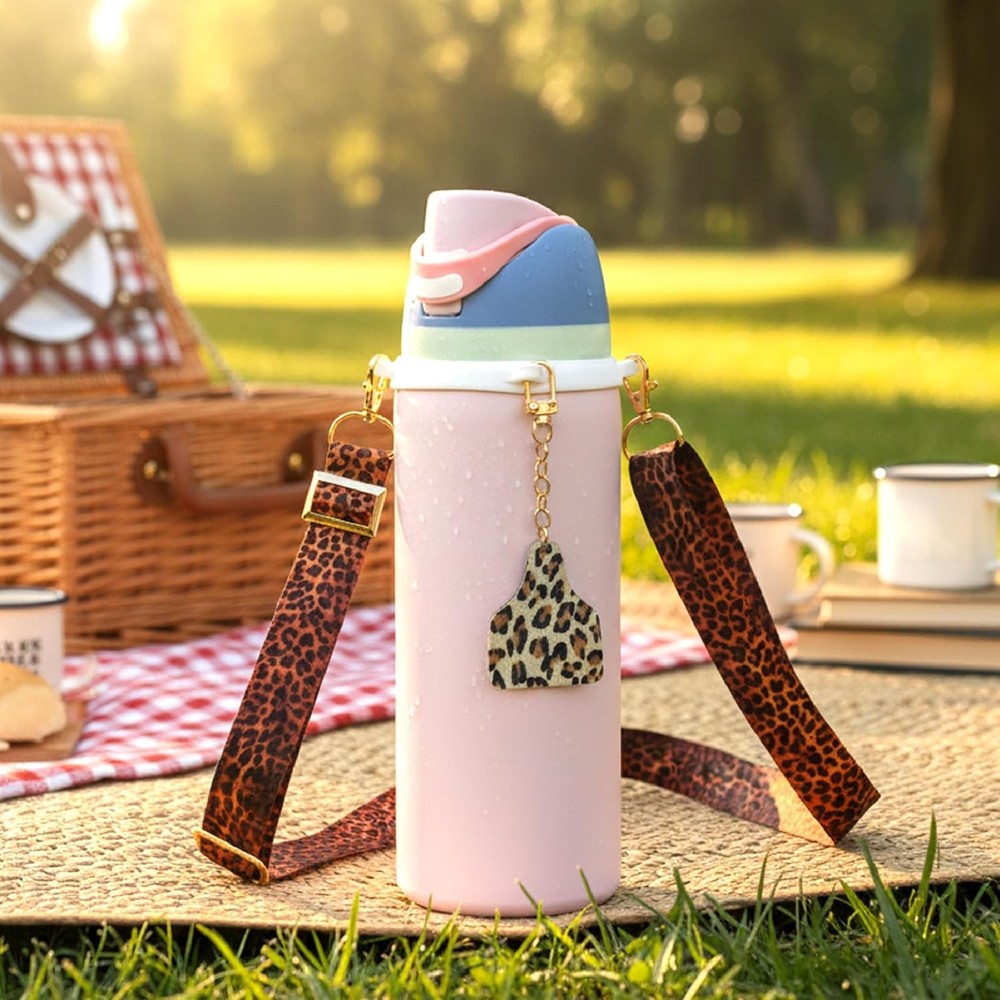 Shoulder Strap and Handle Strap and Charm Set Compatible for Owala,Includes Sili