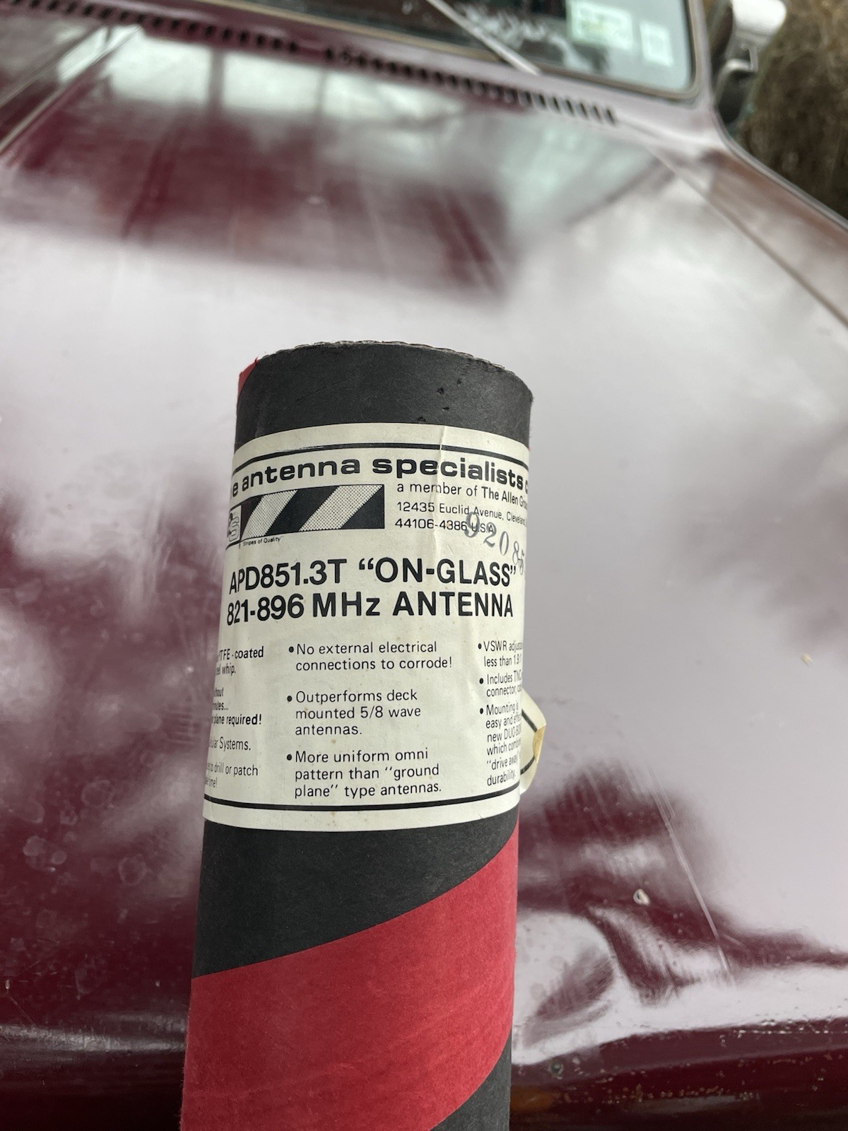 Vintage CB/AM/FM Mobile Window Mount Heavy Duty New Old Stock NOS