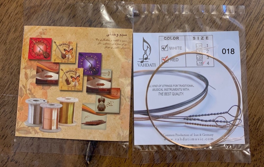 5 STRING 018 for, Sehtar, Tar, Tanboor, Dotar, 5 wire 018, setar,taar, tanbour