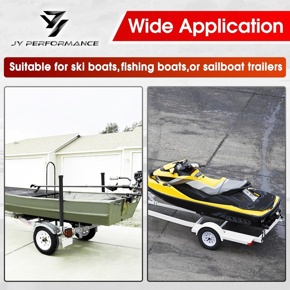 Boat Trailer Guide-Ons, 40"/48" Adjustable, 2PCS Rustproof Electro-Galvanized St