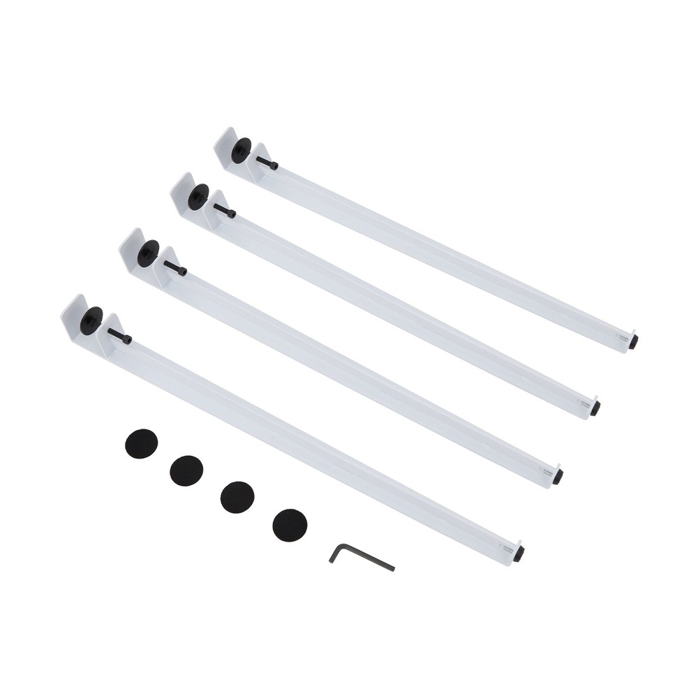 4pcs Adjustable Table Legs, Table Clamp Legs, F-shaped Table Legs White