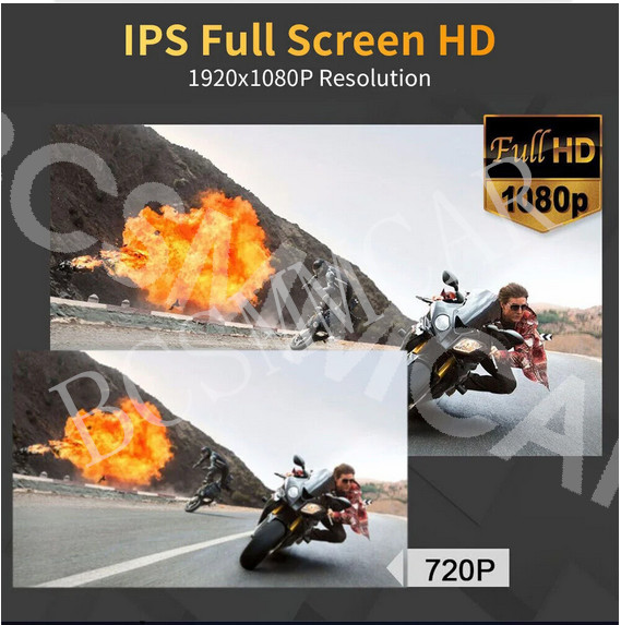 Car Headrest Monitor Touch Screen Video Music TV Player Dual HMDI For Rear Seat