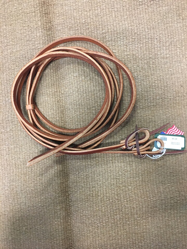 Berlin Custom Leather Split Reins With Tie Ends