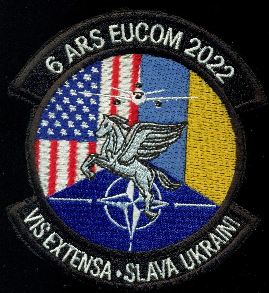 USAF 6th Air Refueling Squadron EUCOM 2022 Ukrain NATO Patch K-7