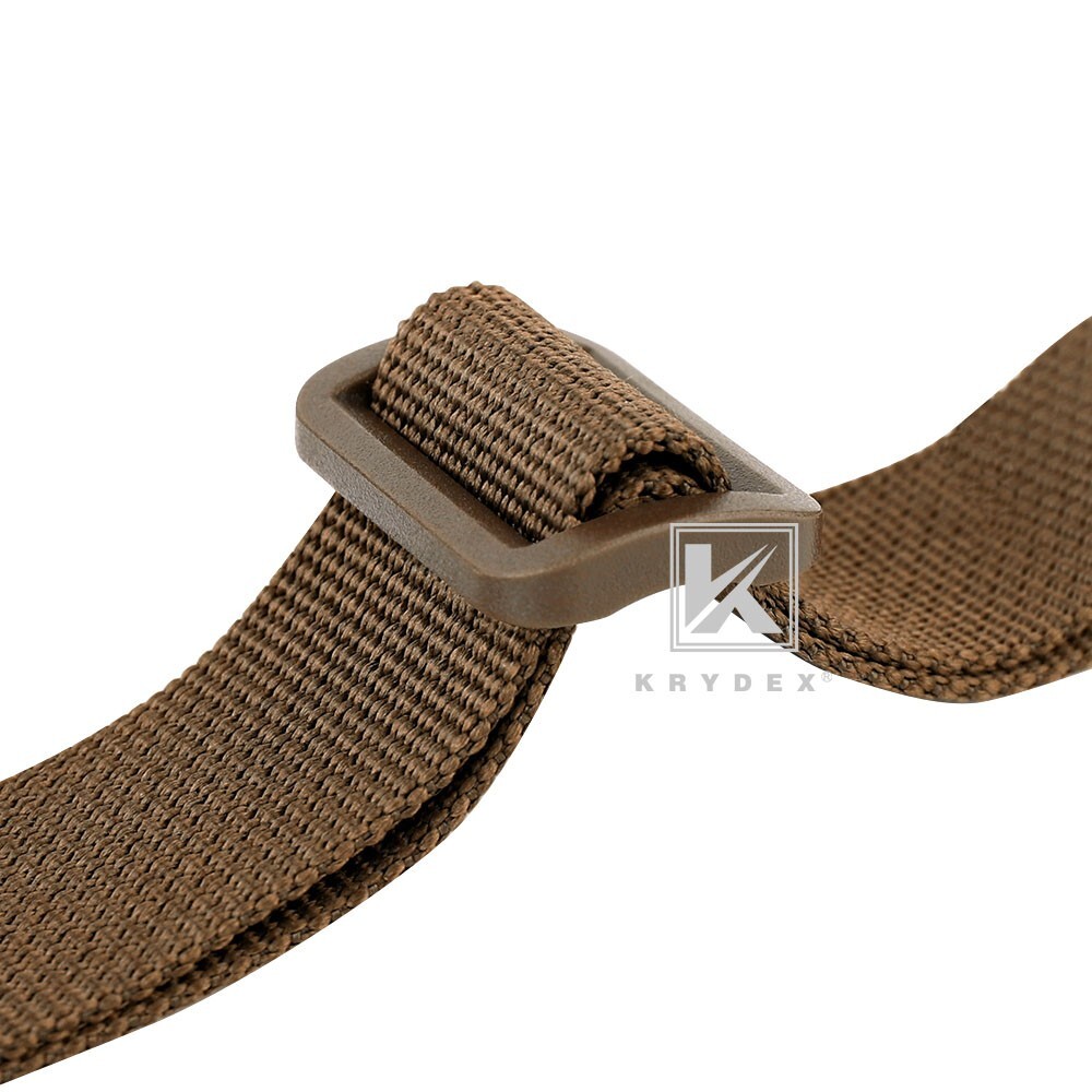 KRYDEX Tactical Sling Strap Modular Slingster Single Point Quick Adjust Coyote