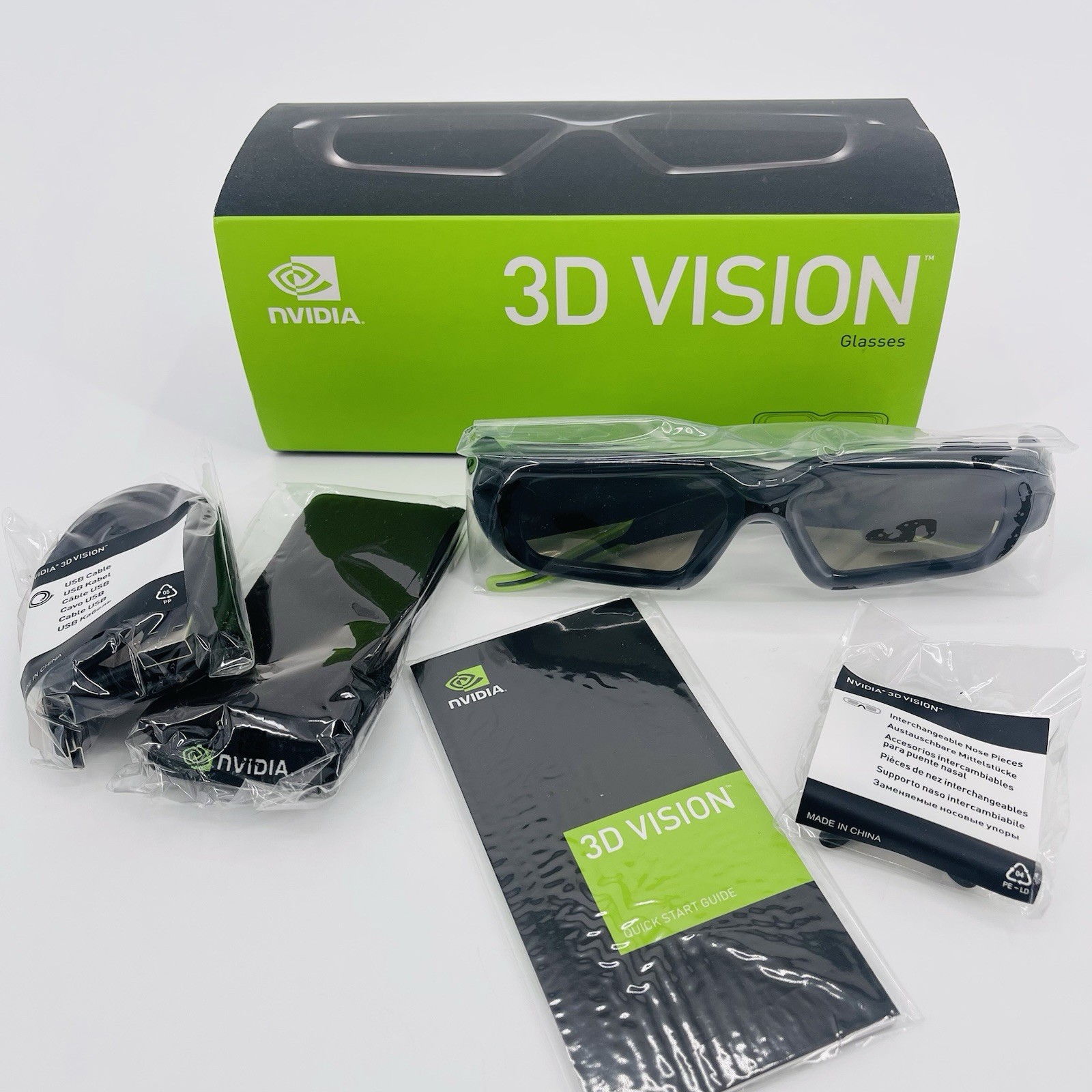 Nvidia 3D Vision Wireless Glasses Immersive 942-10701-0001-002 Open Box