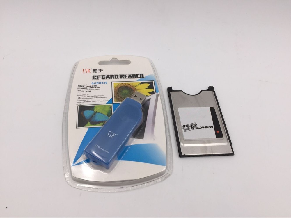 2Kit CNC CF Compact Flash card+CF-PCMCIA Adapter+SSK USB2.0 reader FANUC