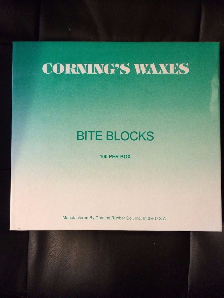 Corning Bite Block Wax Rims - Pink - 100 per Box
