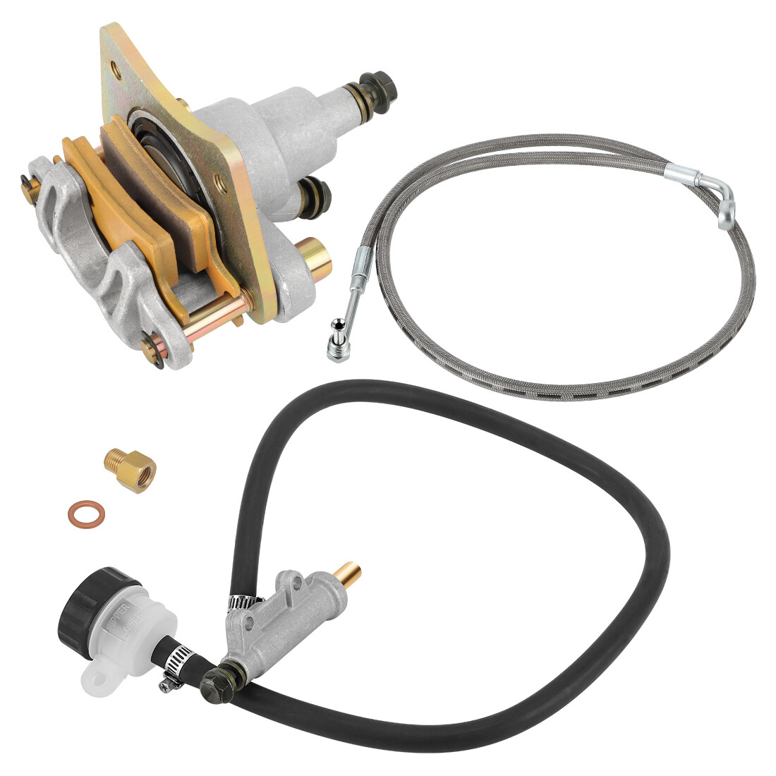 Rear Brake Caliper &Master Cylinder &Hose Line for Polaris Sportsman 600 700 800
