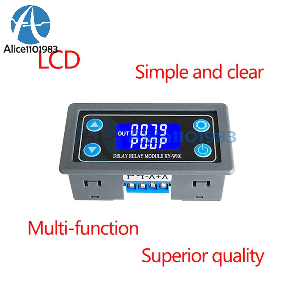 XY-WJ01 Digital LCD Display Cycle Timing Circuit Switch 1CH Delay Relay Module