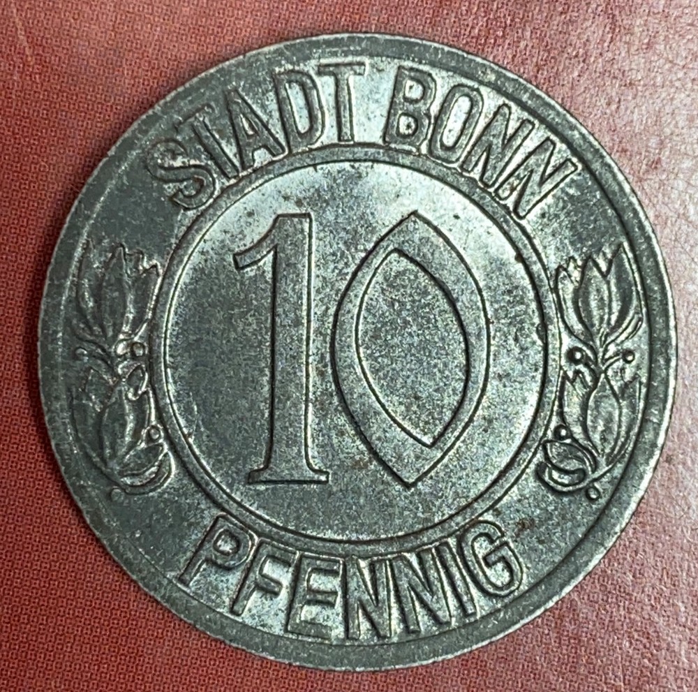 1920 GERMANY STAT BONN 10 PFENNIG