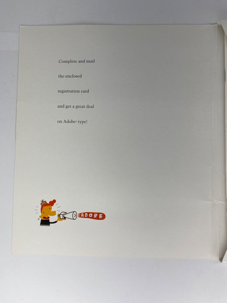 VTG ADOBE Type Manager ATM Macintosh Version 3.5” Floppy w/ User Guide + Folder