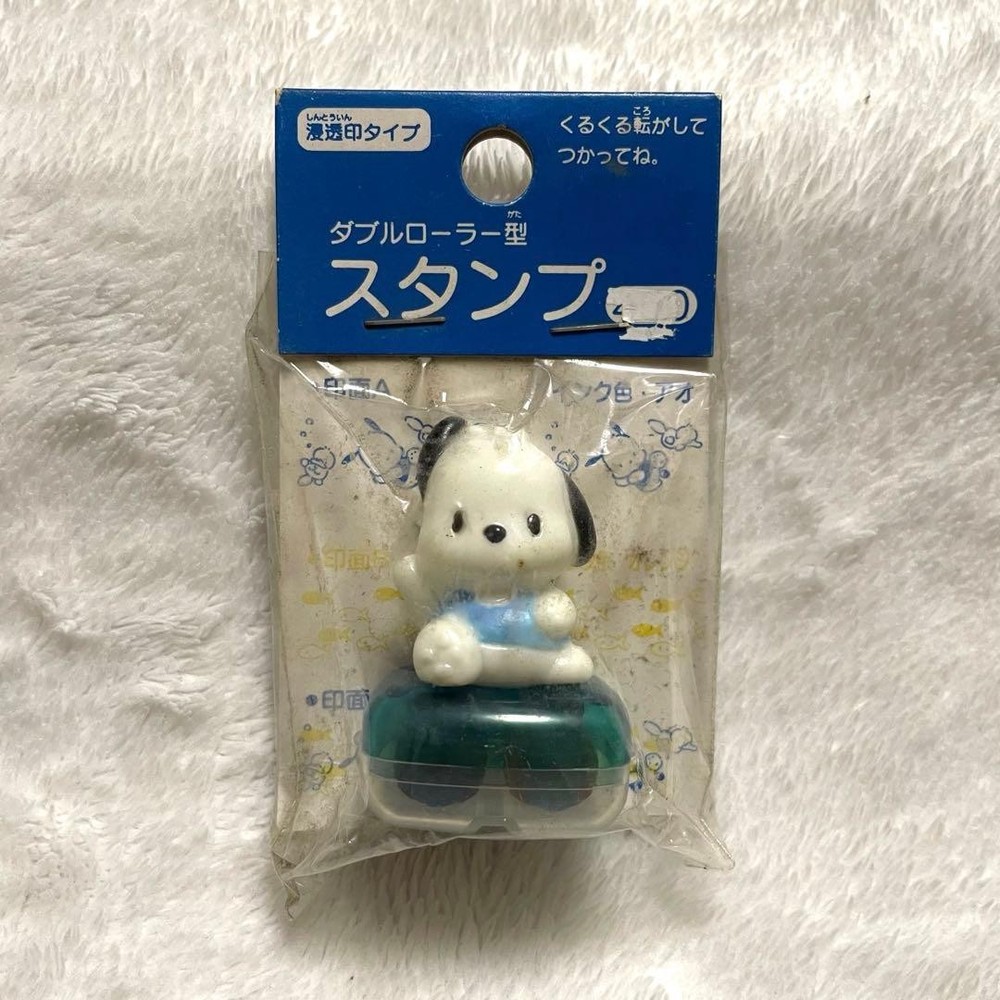 Sanrio Pochaco double roller type stamp Heisei retro #2dd764