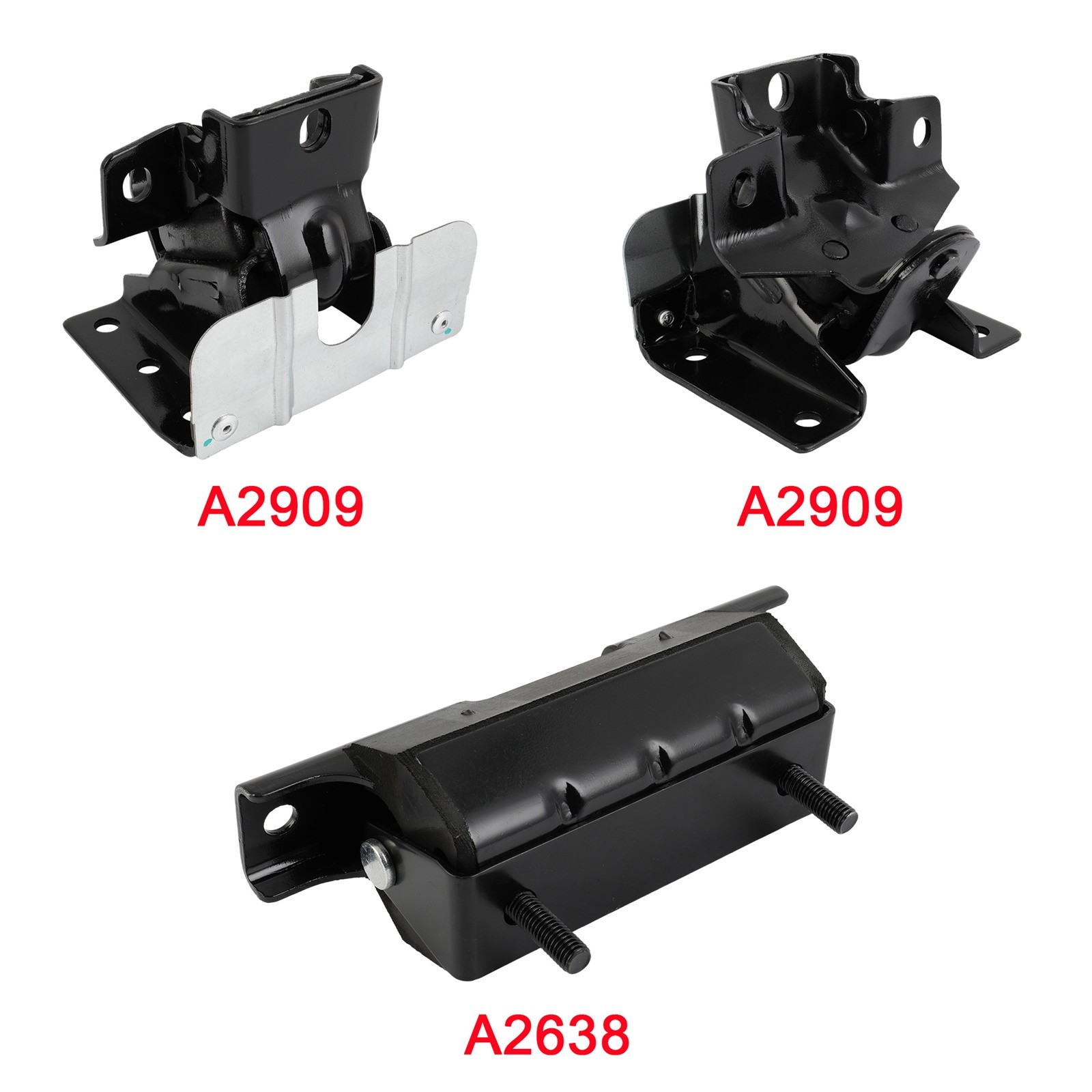 3Pcs Engine Mount Trans Mount Kit For 1999-2007 GMC Sierra 1500 4.8L 5.3L 6.0L